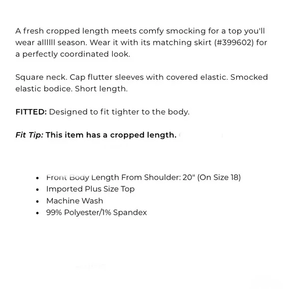 NWT LANE BRYANT Crop Top - Picture 5 of 6